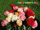 Father's day LoveCards mixed colors roses bouquets - free eCards by eMail to say *happy fathers day*