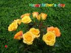 Father's day LoveCards apricot roses - free eCards by eMail to say *happy fathers day*