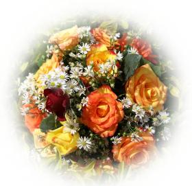 Greeting card roses