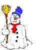 Grusskarte Schneeman