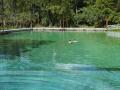 crystal clear water bath