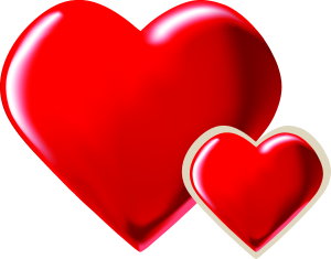 Hermosos corazones de amor 300x235px