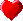 Pequeño corazón rojo 23x21px