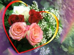 rose bouquet love cards