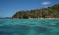 Blue ocean beach scenery