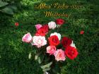 Muttertag's eKarte *Alles Liebe zum Muttertag* rosa, weisse und rote Rosen